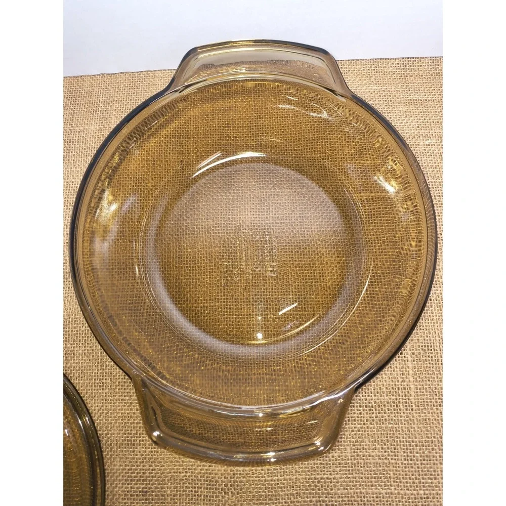 Vintage Anchor Hocking Amber Glass 1.5 Qt Casserole Dish With Lid Ember Brown